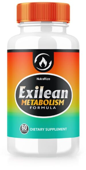 Frasco cápsulas Exilean para pérdida de peso y grasa abdominal