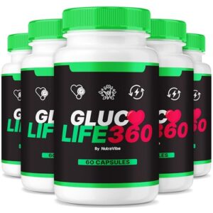Paquete de Gluco Life 360 300 cápsulas para salud cardíaca y circulación