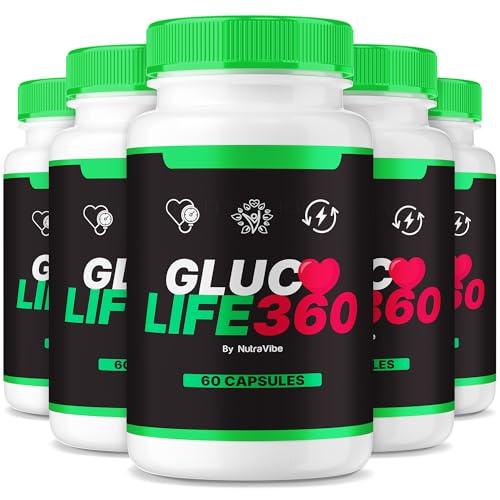 Paquete de Gluco Life 360 300 cápsulas para salud cardíaca y circulación