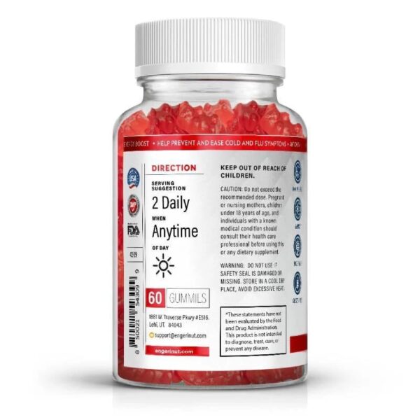 Etiqueta del producto Energi Gomitas