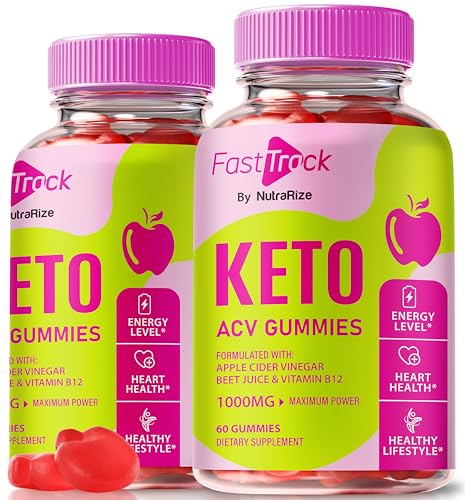 Paquete doble de gomitas Fast Track Keto y ACV para adelgazar