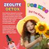 Detalle del envase Hovika Zeolite Detox para niños