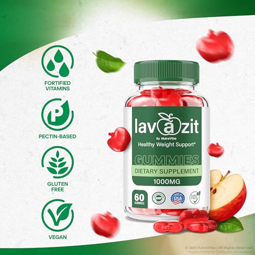 Vista lateral de gomitas Lavazit Keto ACV oficiales