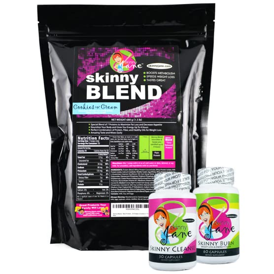 Kit para perder peso Skinny Jane con batidos proteínas sabor Cookies n Cream