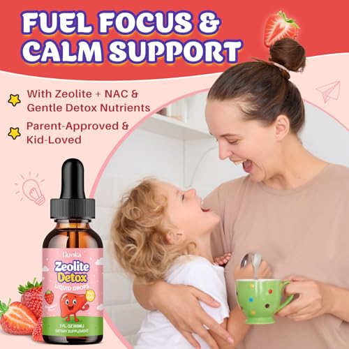 Ingredientes naturales en gotas Hovika Zeolite Detox para niños