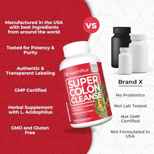 Cápsulas Super Colon Cleanse para desintoxicación suave