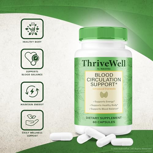 Píldoras ThriveWell sobre superficie blanca, suplemento de bienestar