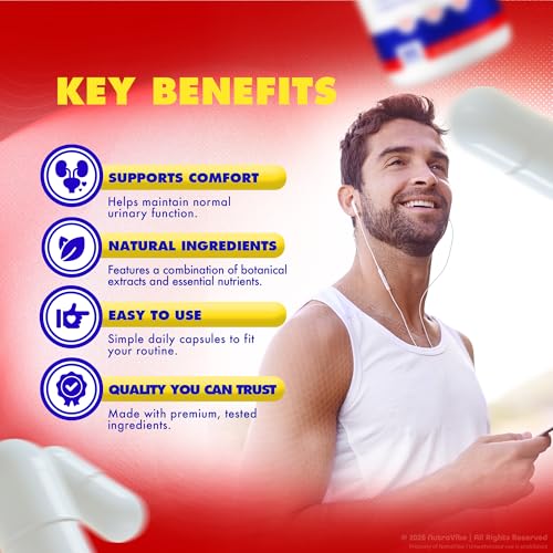 Frasco cápsulas NutraVibe Fórmula Libertad Próstata 300 unidades