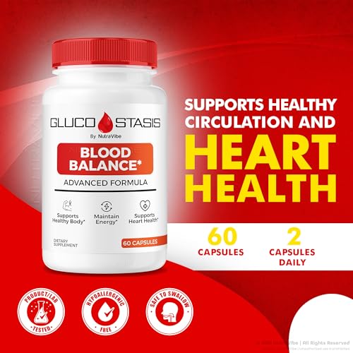 Cápsulas del suplemento Gluco Stasis para circulación y energía