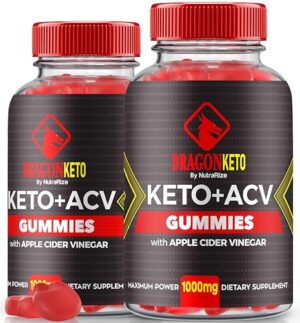 Gomitas Dragon Keto ACV botella frontal 120 unidades