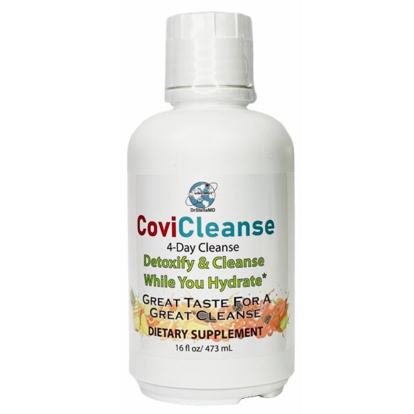 Frente de CoviCleanse líquido 16 oz