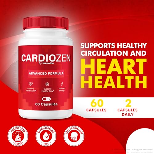 Pastillas Cardio Zen paquete de 180 cápsulas para energía constante