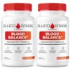 Frasco de cápsulas Gluco Stasis para equilibrio sanguíneo