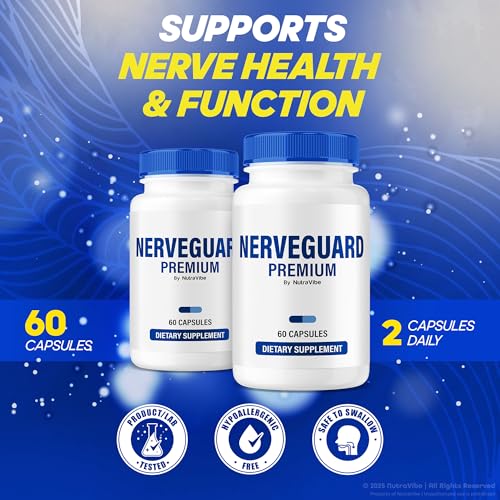 Cápsulas NutraVibe NerveGuard para función nerviosa