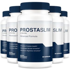 ProstaSlim de NutraVibe - Envase con 300 cápsulas