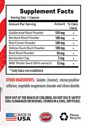 Cápsulas detox limpiadoras para sistema digestivo y hepático