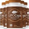 Paquete Lipocaps cápsulas naturales premium para fitness