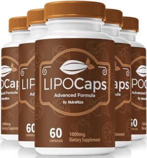 Paquete Lipocaps cápsulas naturales premium para fitness