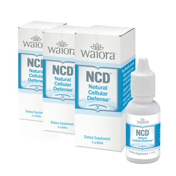 Botella gotas líquidas zeolita natural Waiora frente