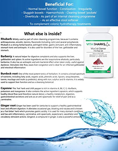 Suplemento natural VitaCol para detox y salud del colon con hierbas