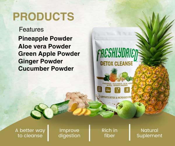 Ingredientes naturales mezcla detox Freshlydried