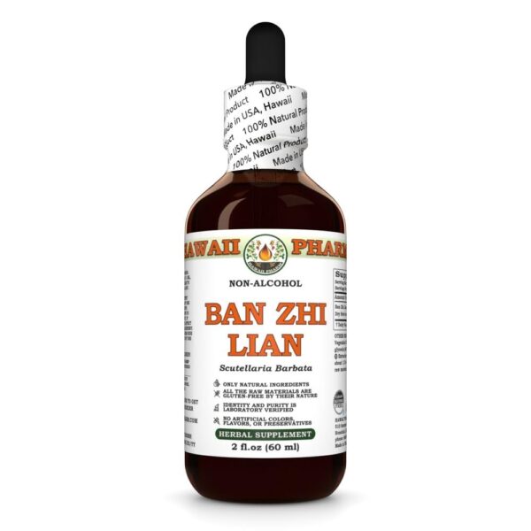 Botella extracto líquido Ban Zhi Lian sin alcohol Hawaii Pharm 2 fl oz