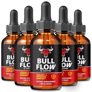 Frasco de gotas NutraVibe Bull Flow para hombre