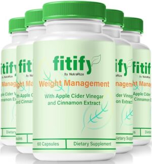 Paquete 5 pastillas Fitify fórmula natural para salud