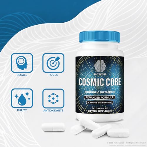 Cápsulas Cosmic Core con fórmula premium para productividad diaria