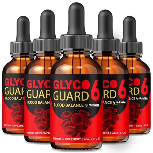 Paquete de 5 botellas de Glyco Guard 6 gotas líquidas