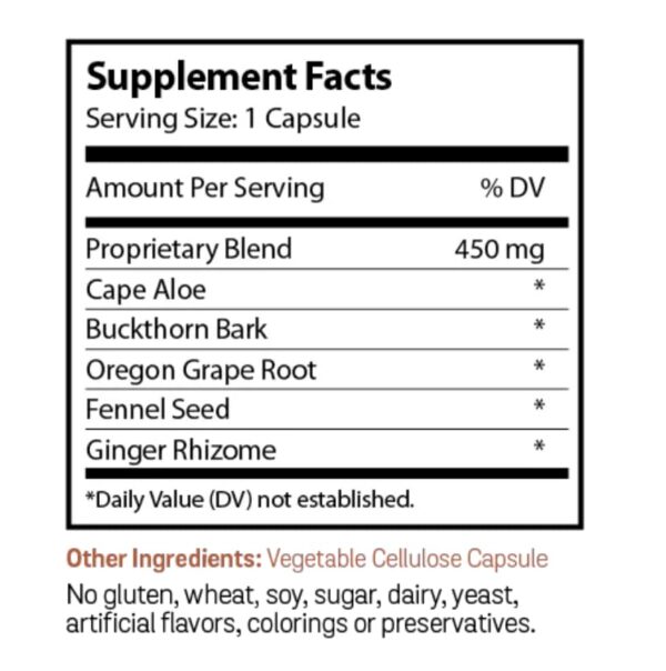 Version 1.0.0 Cápsulas vegetarianas Natures's cue para estreñimiento