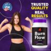 Cápsulas BurnFlow apoyo para energía y objetivos corporales