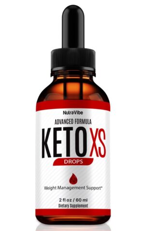 Botella de gotas líquidas Keto XS NutraRize para pérdida de peso