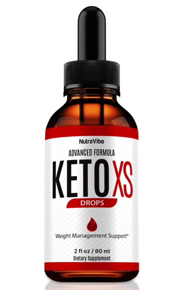 Botella de gotas líquidas Keto XS NutraRize para pérdida de peso