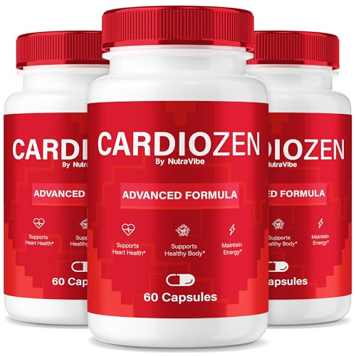 Frasco de cápsulas Cardiozen apoyo circulación y energía equilibrada