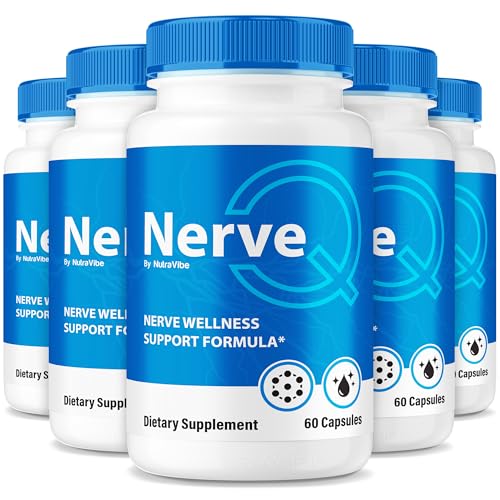 Frente del paquete de cápsulas Nerve Q para soporte nervioso