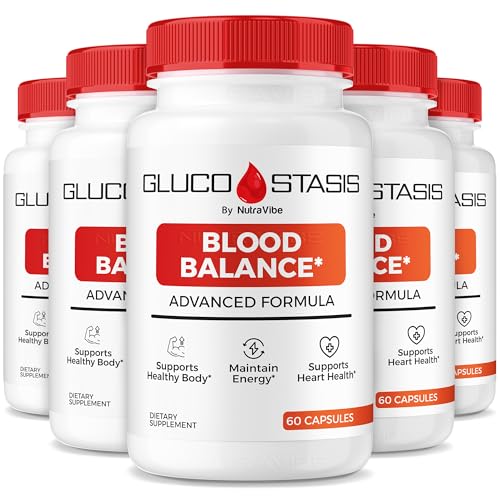 Paquete de 5 Gluco Stasis Blood Balance de NutraVibe