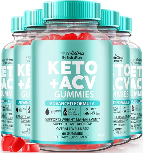Paquete de gomitas NutraRize Keto ACV para pérdida de peso