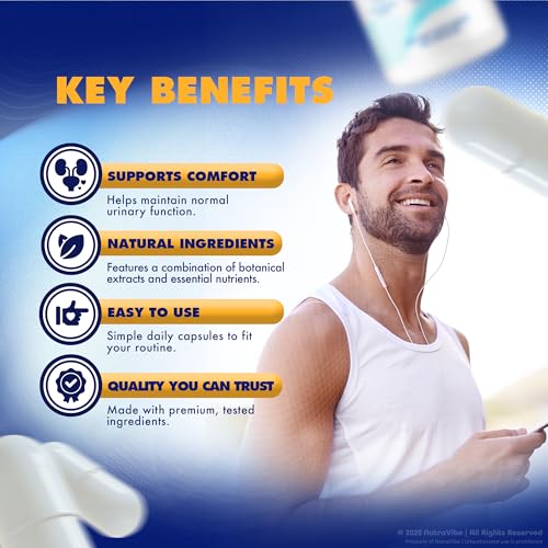 Suplemento natural para próstata y bienestar NutraVibe Alpha Stream+