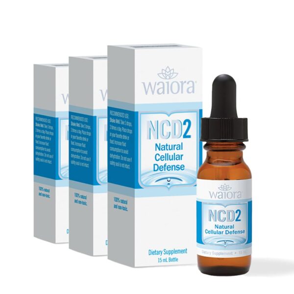 Suplemento natural Waiora NCD2 en gotas líquidas
