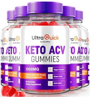 Paquete de gomitas Ultra Quick Keto ACV para pérdida de peso