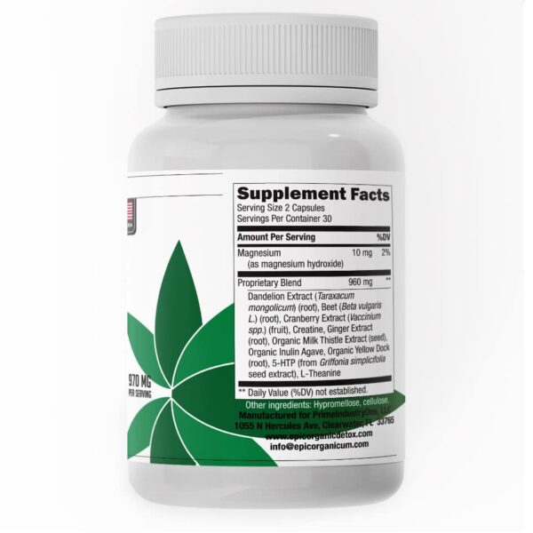 Epic Organicum Detox suplemento detox de 10 días caja frontal