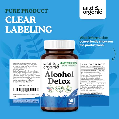 Limpieza y detox vegano Wild & Organic cápsulas 60 unidades