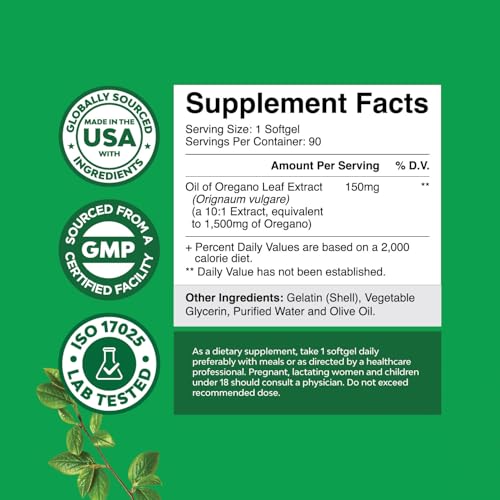 Cápsulas suaves de orégano