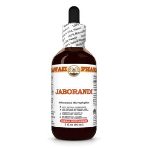 Botella de extracto líquido de hoja seca de Jaborandi Hawaii Pharm