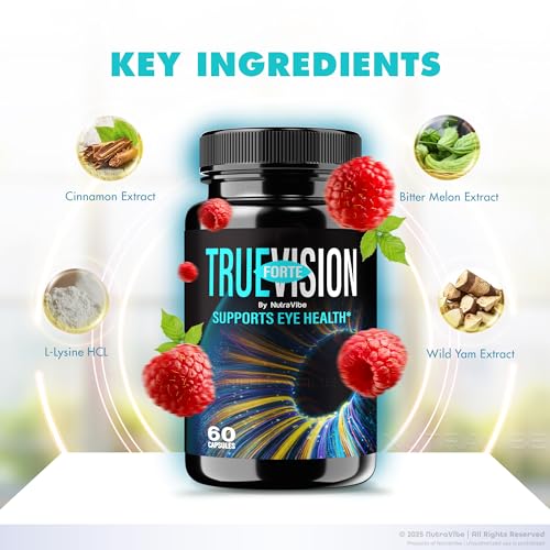 Version 1.0.0 NutraVibe TrueVision Forte cápsulas para enfoque y comodidad visual