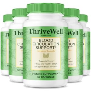 Paquete de cápsulas ThriveWell con fórmula natural para circulación saludable