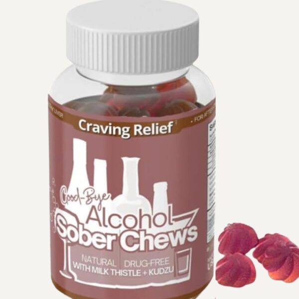 Gomitas Quit Alcohol en frasco