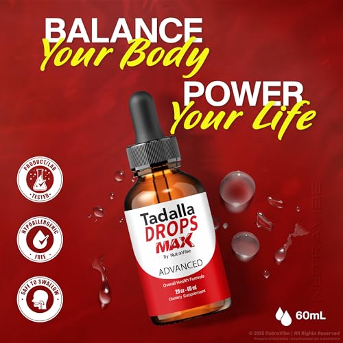 Suministro de 3 frascos de gotas para energía Tadalla Drops Max