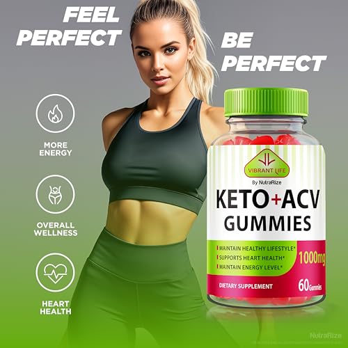 Presentación gomitas VibrantLife Keto + ACV 60 unidades